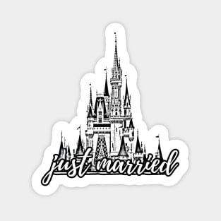 Just Married Magic Castle Sticker